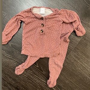 Lou Lou & Company Kids Pajama Set in Dusty Pink